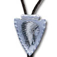 Arrowhead with Chief Bolo Tie
